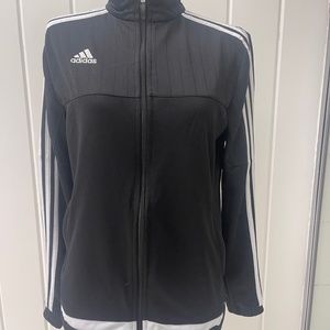 NEW ADIDAS CLIMACOOL BLACK ZIPPERED JACKET MEDIUM